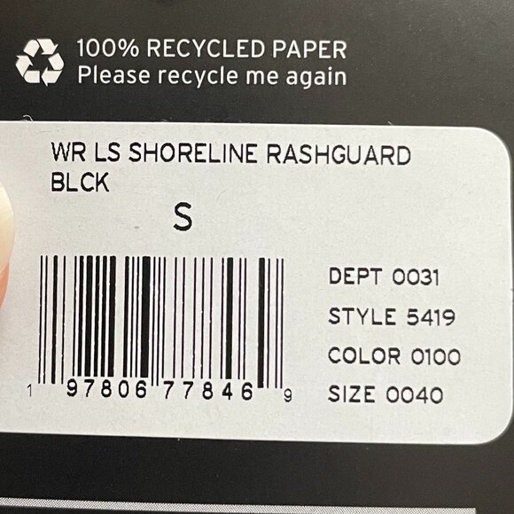 Eddie Bauer LS Shoreline Rashguard 1/4 Zip UPF 50 Sun Protection Top Black Sz S - Picture 13 of 14